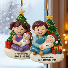 Load image into Gallery viewer, Personalized Acrylic Ornament Big Sister Brother New Baby Gift
