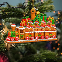 Load image into Gallery viewer, Personalized Gingerbread Family Acrylic Ornament Christmas Gift for Family
