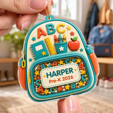 Load image into Gallery viewer, Personalized Acrylic School Backpack Ornament Gift for Kids
