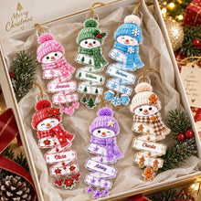 Load image into Gallery viewer, Personalized Acrylic Snowman Ornament Creative Gift for Grandchildren
