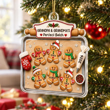 Load image into Gallery viewer, Personalized Gingerbread Family Ornament Unique Christmas Gift for Grandparents
