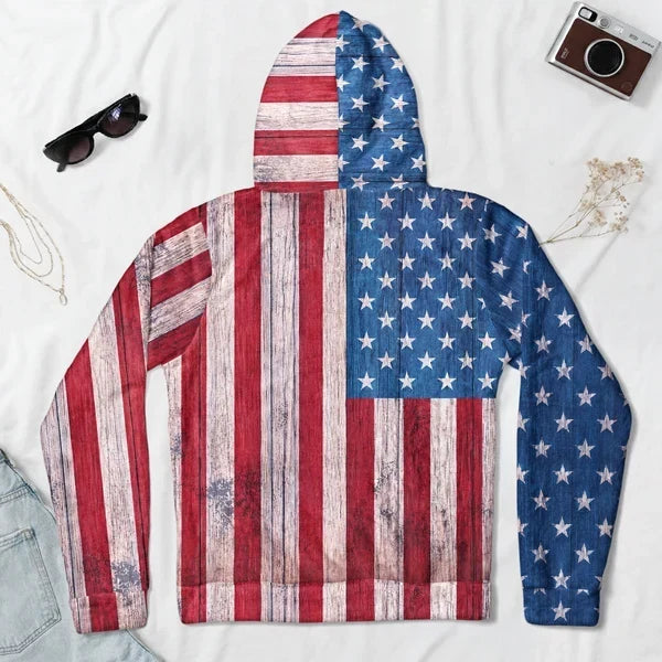 Personalized Youth Flannel Hoodie Baseball Vintage Design Gift