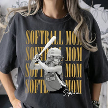 Load image into Gallery viewer, Personalized Softball Mom Classic Tee Custom Gift for Mom
