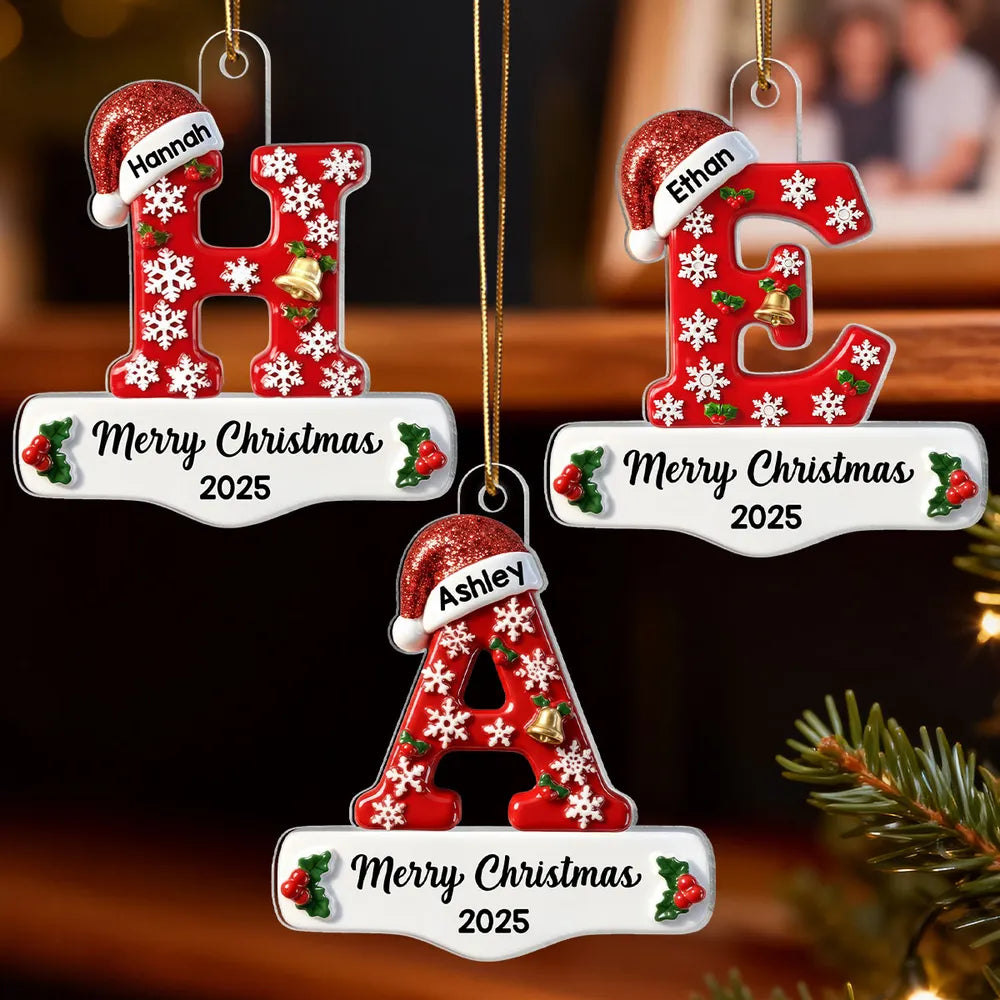 Personalized Acrylic Ornament Christmas Gift for Family