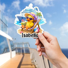 Load image into Gallery viewer, Personalized Acrylic Magnet Colorful Cruise Duck Gift for Family
