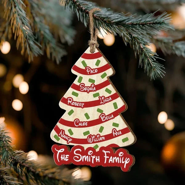 Personalized Family Christmas Ornament Custom Keepsake Gift