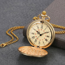 Load image into Gallery viewer, Personalized Pocket Watch with Mountain Quote Gift for Son
