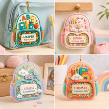 Load image into Gallery viewer, Personalized Acrylic School Backpack Ornament Gift for Kids
