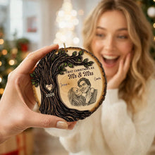 Load image into Gallery viewer, Personalized 2-Layer Wooden Ornament First Christmas Gift for Couples
