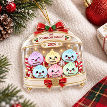 Load image into Gallery viewer, Personalized Dumpling Family Acrylic Ornament Custom Gift for Christmas
