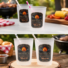 Load image into Gallery viewer, Personalized Frosted Plastic Cup Grill &amp; Chill Gift for Dad
