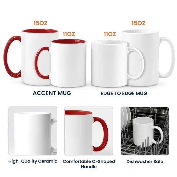 Personalized Two-Tone Mug with Mahjong Tiles Gift for Friends