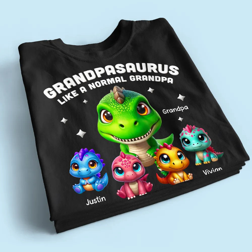 Personalized Grandpa Dinosaur T-Shirt for Family - Fun Gift Cloth MagicInPrints