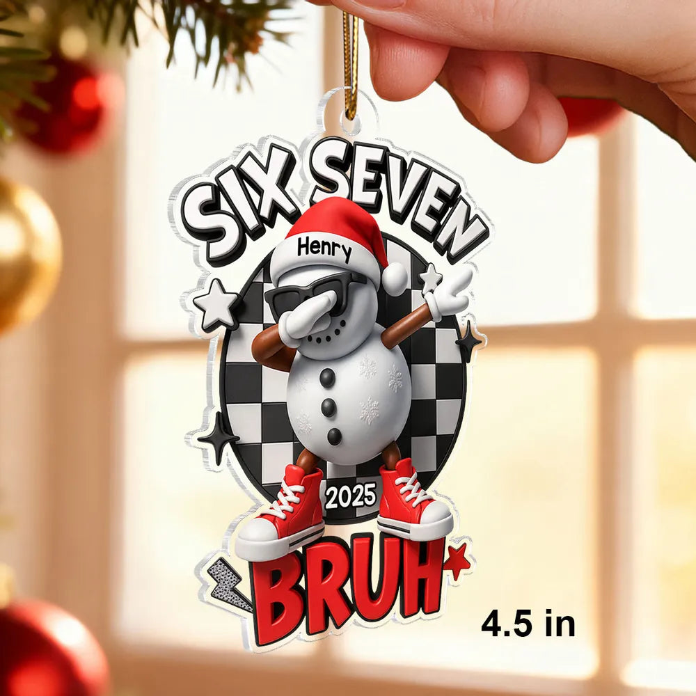 Personalized Snowman Christmas Ornament for Teens - Fun Holiday Decor Ornament MagicInPrints