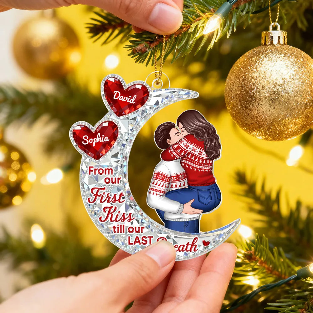 Personalized Couples Christmas Ornament - Romantic Gift for Holidays Ornament MagicInPrints