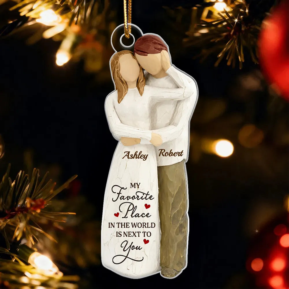 Personalized Couple Ornament for Loved Ones - Sentimental Holiday Keepsake Ornament MagicInPrints