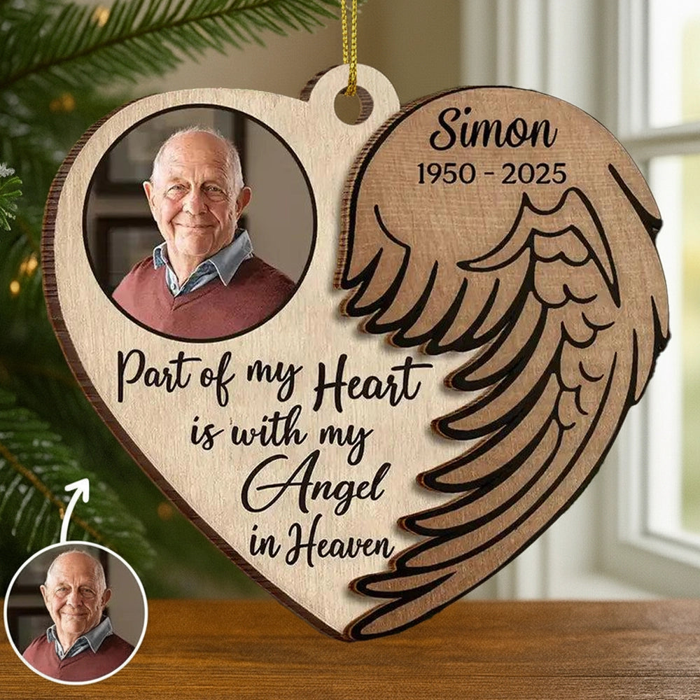 Personalized Memorial Heart Ornament for Loved Ones - Remembrance Gift Ornament MagicInPrints