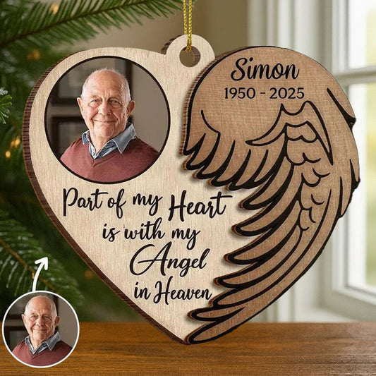 Personalized Memorial Heart Ornament for Loved Ones - Remembrance Gift Ornament MagicInPrints