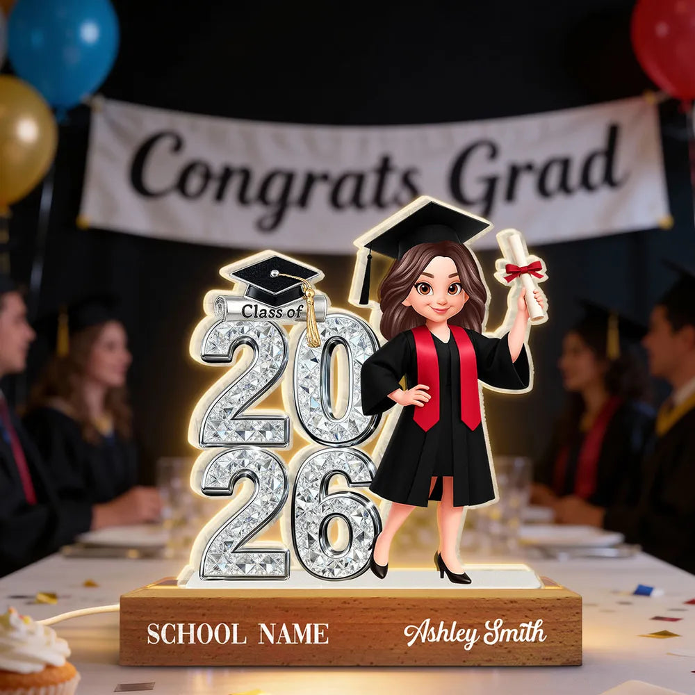 Custom Graduation Figurine for Class of 2026 - Personalized Gift for Graduates Plaque MagicInPrints