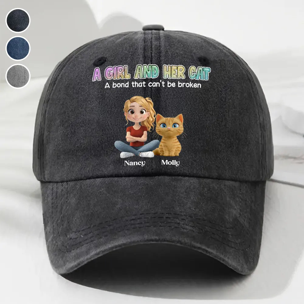 Custom Pet Lover Baseball Cap - Personalized with Cartoon Pets and Owner - Perfect Gift for Animal Lovers Hat MagicInPrints