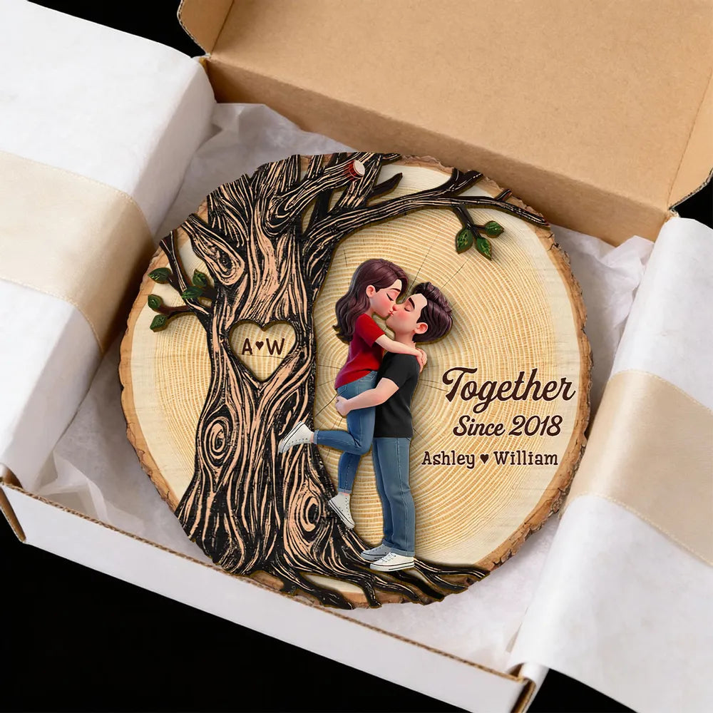 Personalized Couple Wooden Plaque for Anniversary - Romantic Home Decor Plaque MagicInPrints