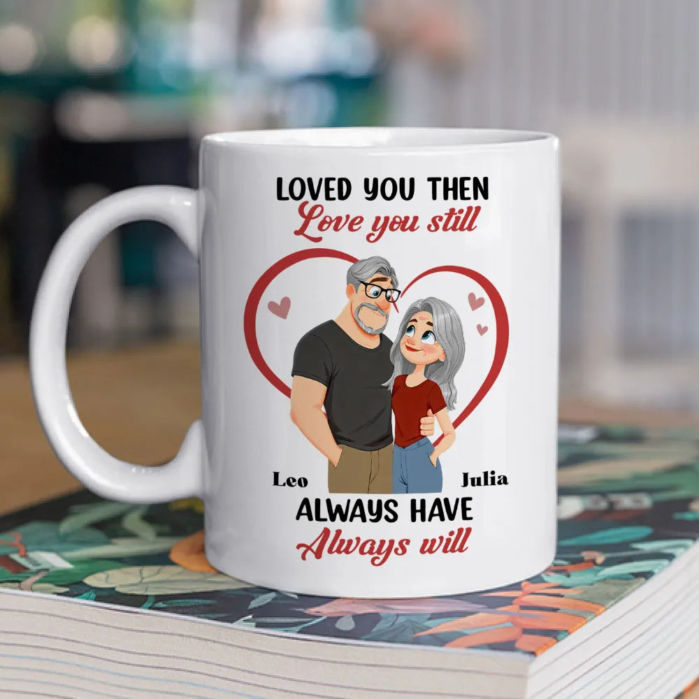 Personalized Couple Mug for Anniversary - Loved You Then, Always Will Cup MagicInPrints