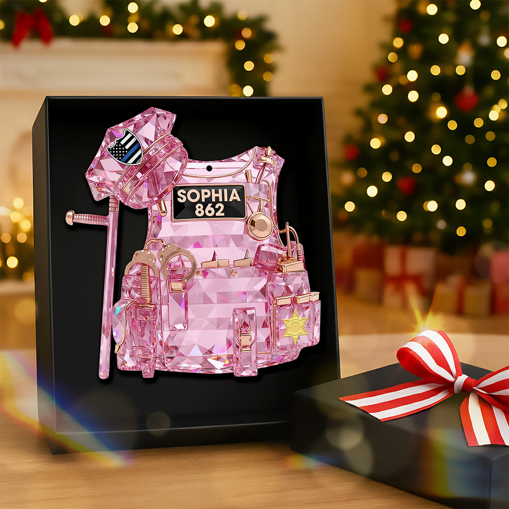 Police Vest Christmas Ornament - Personalized Gifts For Police Officer Ornament MagicInPrints