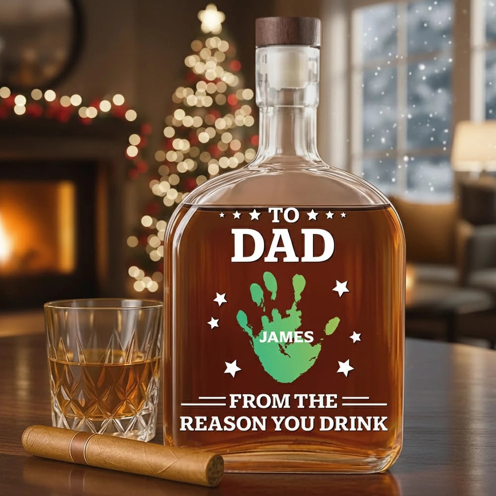 Personalized Whiskey Glass for Dad with Kids' Names - Father's Day Gift Cup MagicInPrints