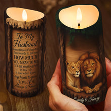 Load image into Gallery viewer, Illuminate Your Love: King &amp; Queen LED Candle - Personalized Gift for Couples Led Candle MagicInPrints
