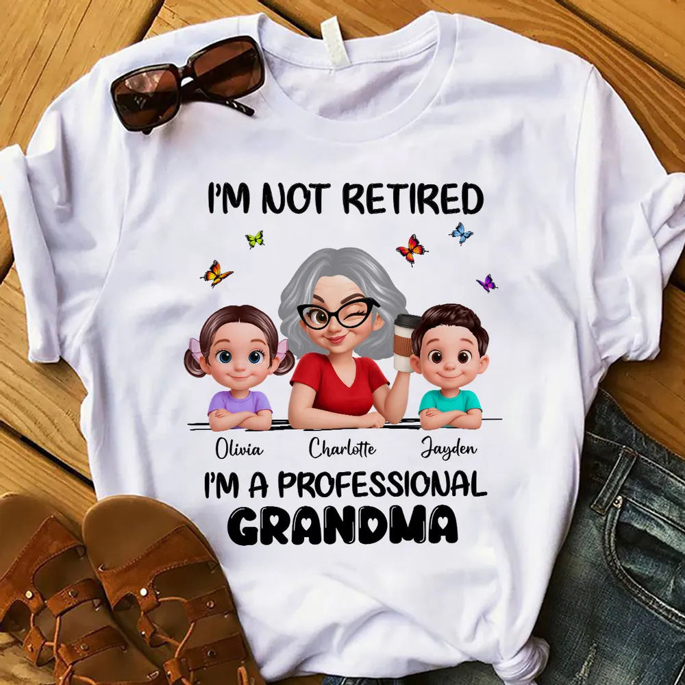 Personalized Grandma T-Shirt for Grandchildren - Funny Retirement Gift Cloth MagicInPrints