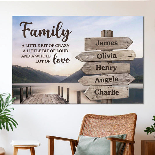 Personalized Family Canvas Art for Home Decor - Sentimental Gift Poster or Canvas MagicInPrints