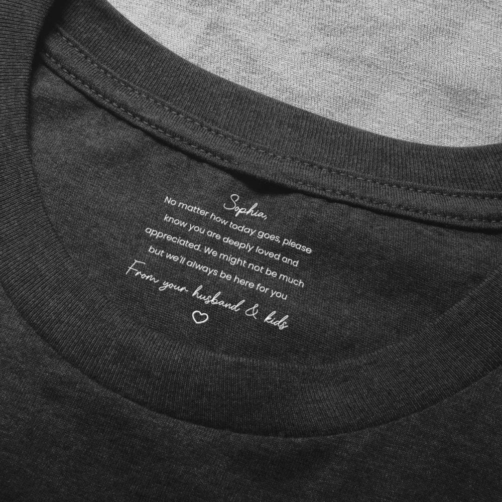 Personalized Mother's Day T-Shirt for Mom - Heartfelt Message from Family Cloth MagicInPrints