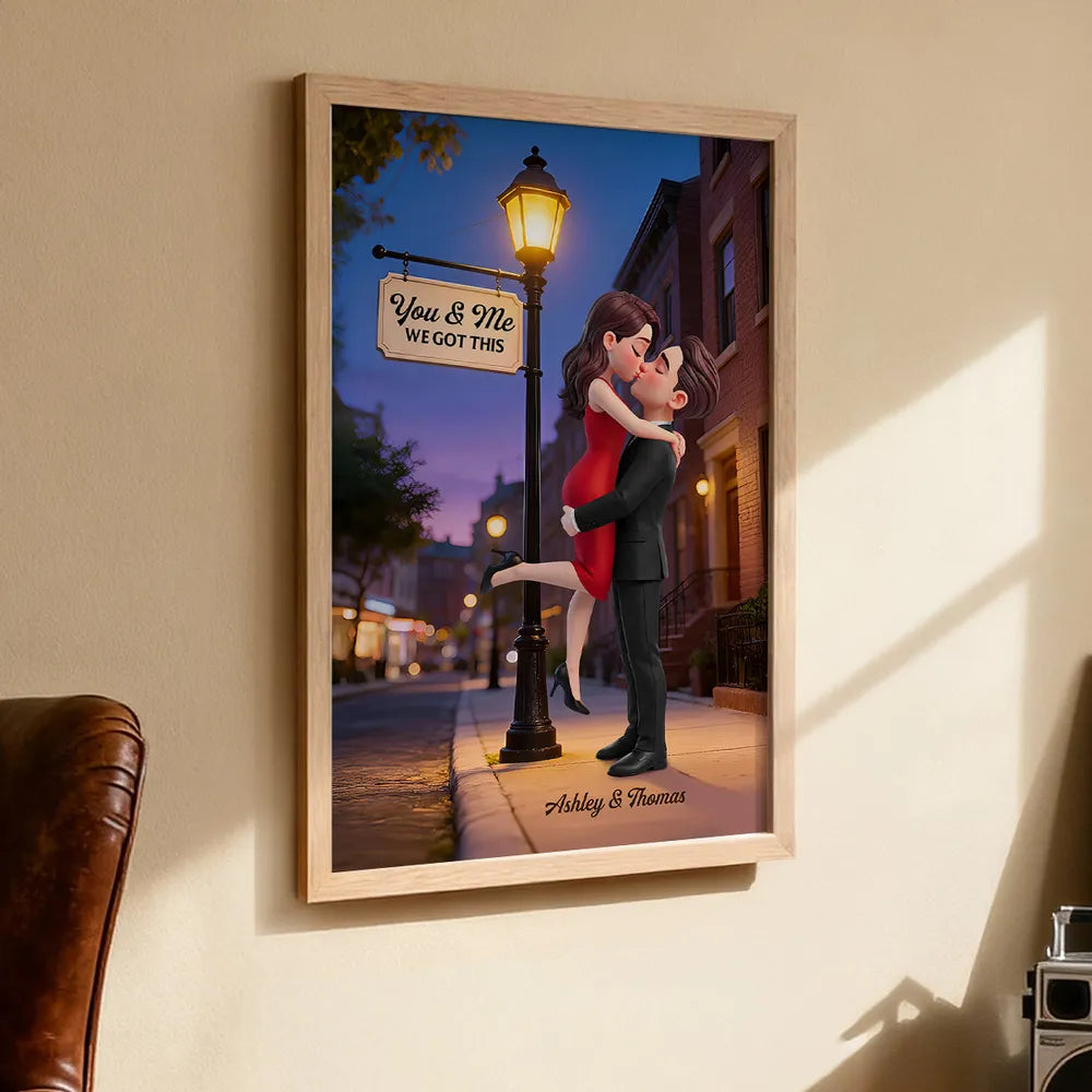 Personalized Romantic Couple Canvas Print for Partners - Anniversary Gift Poster or Canvas MagicInPrints