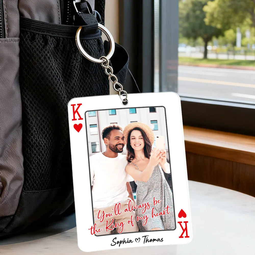 Personalized Photo Keychain Gift for Couples - Romantic Keepsake Keychain MagicInPrints