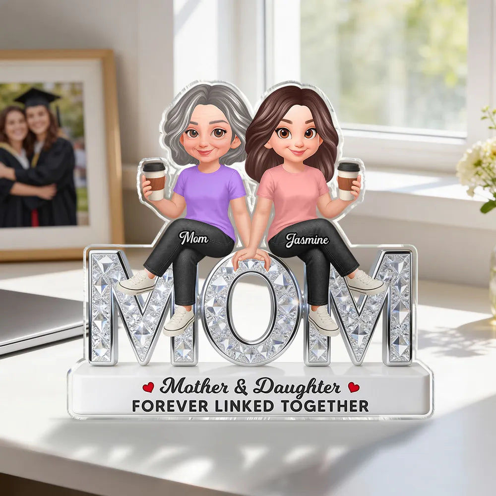 Personalized Mother Daughter Acrylic Plaque - Sentimental Gift for Mom Plaque MagicInPrints