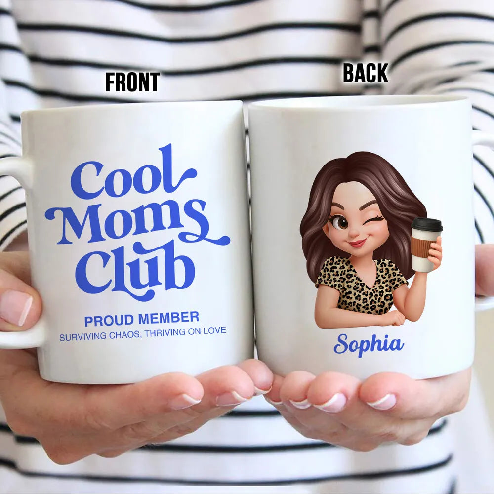 Personalized Cool Moms Club Coffee Mug for Moms - Fun Gift Idea Cup MagicInPrints
