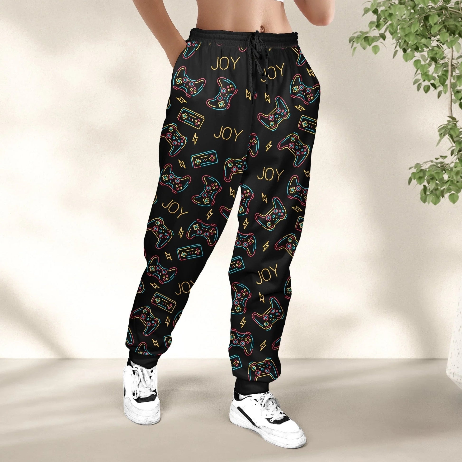 Custom Gamer Jogger Pants for Teens with Joyful Controller Design - Casual Wear Pants MagicInPrints