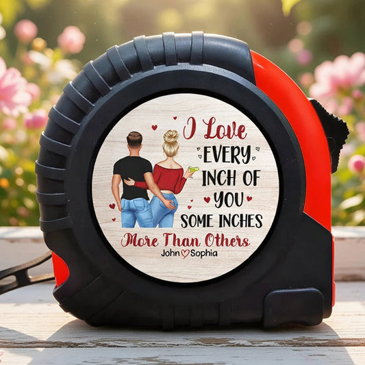 Personalized Tape Measure for Couples - Romantic Gift for Him Tools MagicInPrints