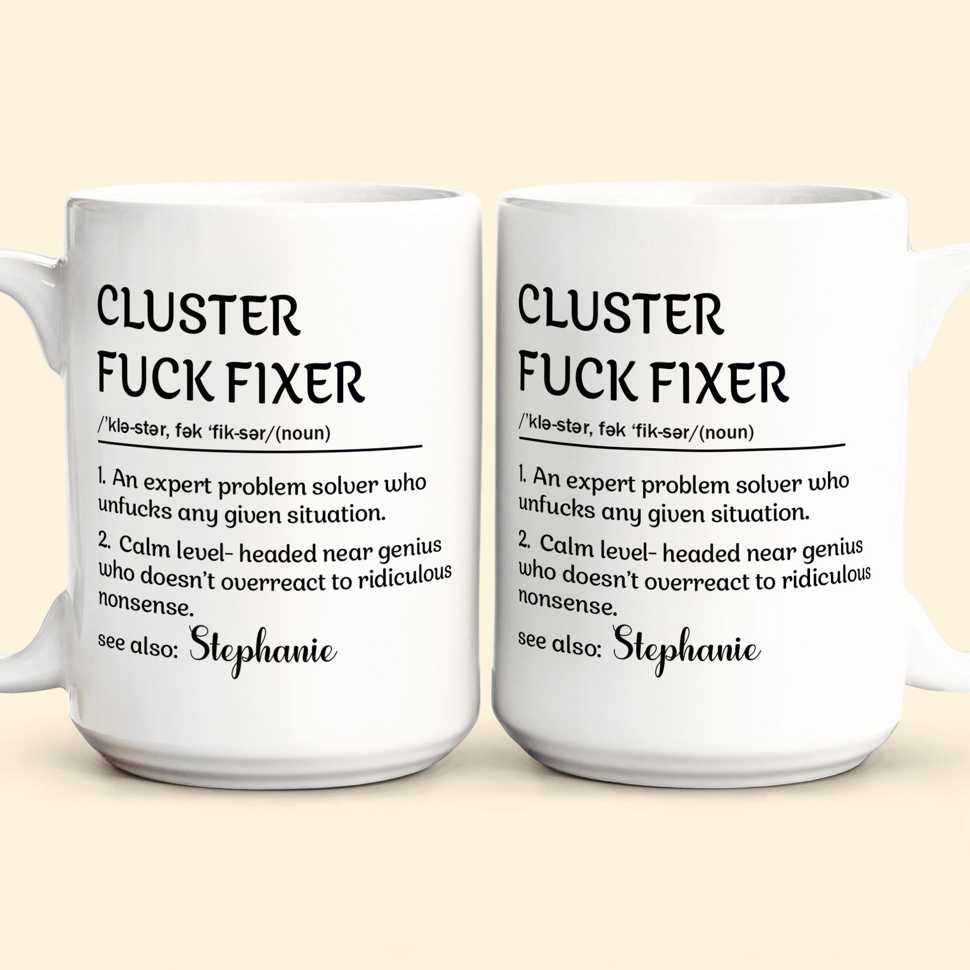 Funny Personalized Coffee Mug for Problem Solvers - Office Humor Gift Cup MagicInPrints