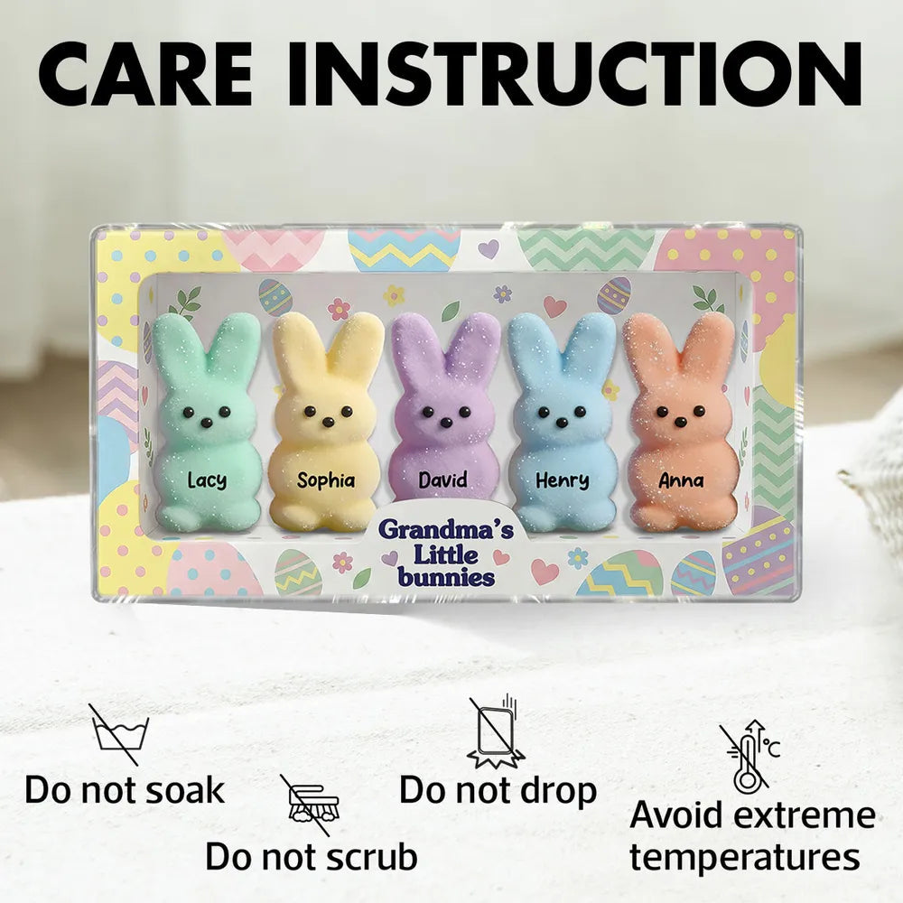 Personalized Easter Bunny Plush Set for Kids - Spring Gift Plaque MagicInPrints