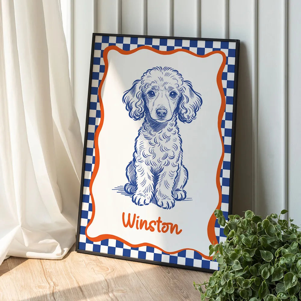 Custom Dog Portrait Art Print for Pet Lovers - Personalized Home Decor Poster or Canvas MagicInPrints