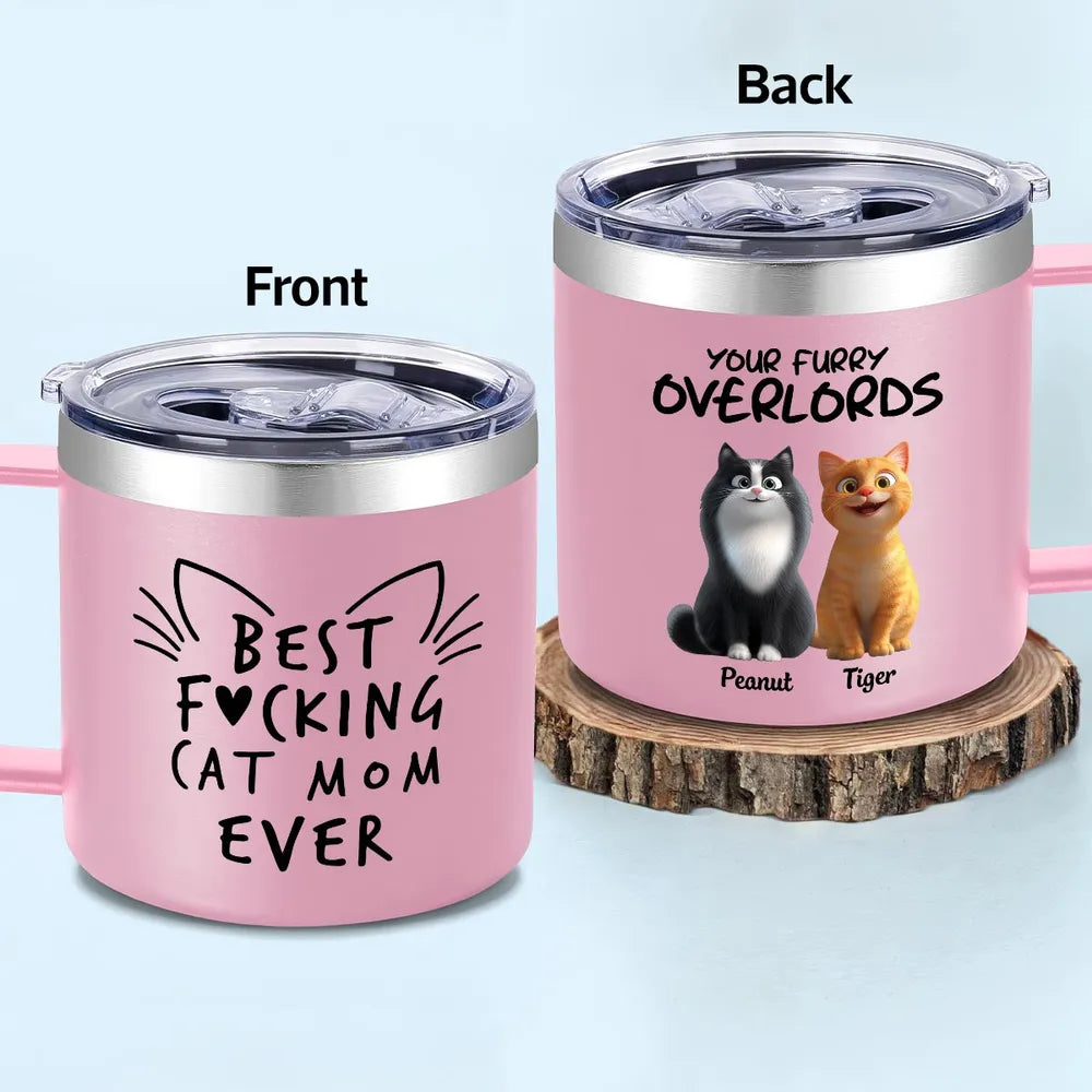 Personalized Cat Mom Tumbler for Cat Lovers - Funny Gift Cup MagicInPrints