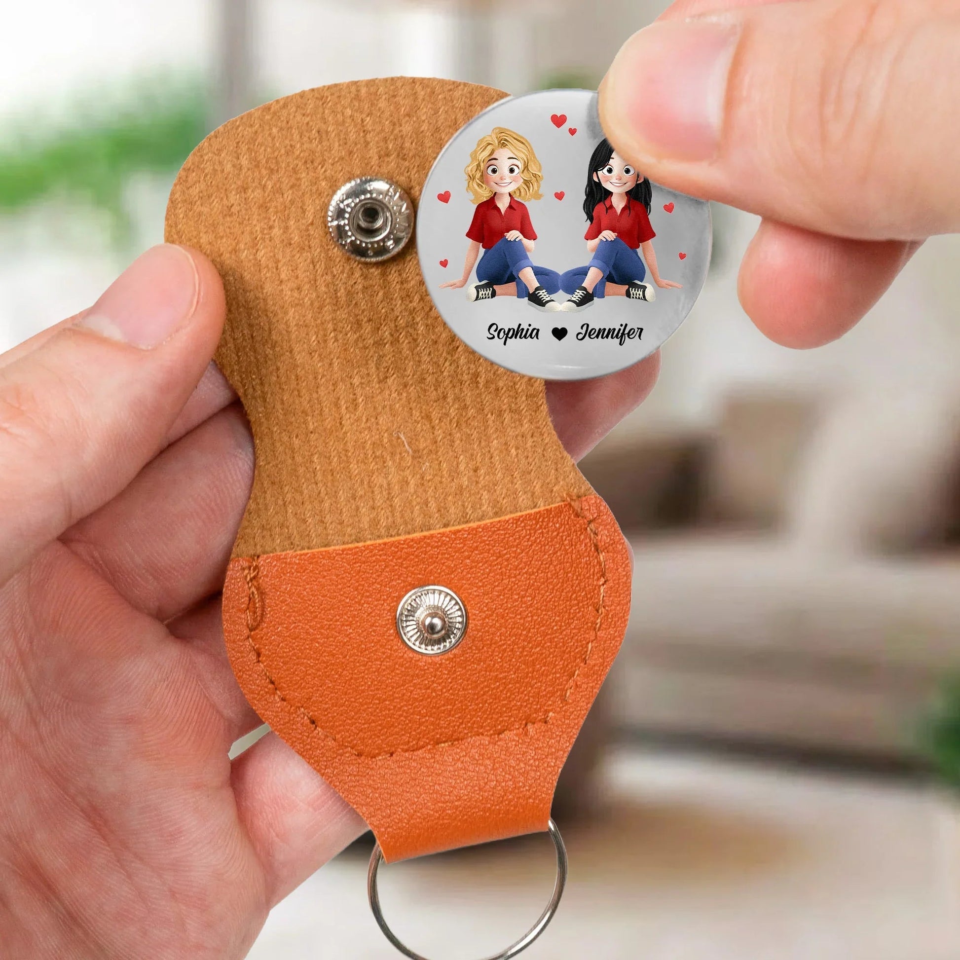 Personalized Best Friend Keychain for Women - Heartfelt Gift for Friendship Keychain MagicInPrints
