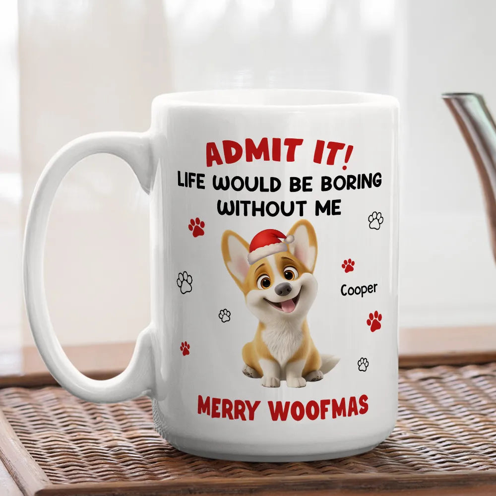 Custom Dog Lover Mug for Pet Owners - Merry Woofmas Gift Cup MagicInPrints