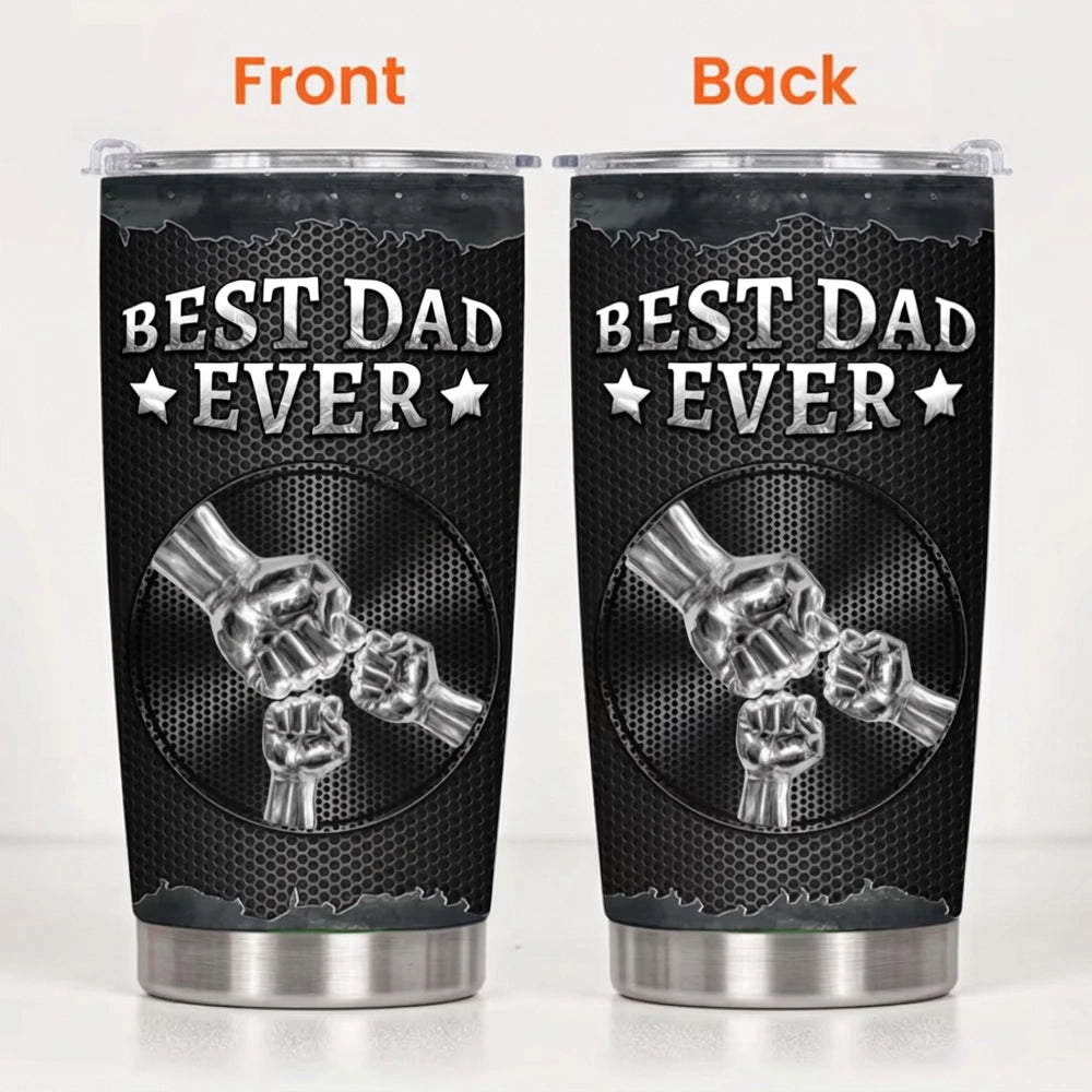 Personalized Dad Tumbler for Fathers - Best Dad Ever Gift Cup MagicInPrints