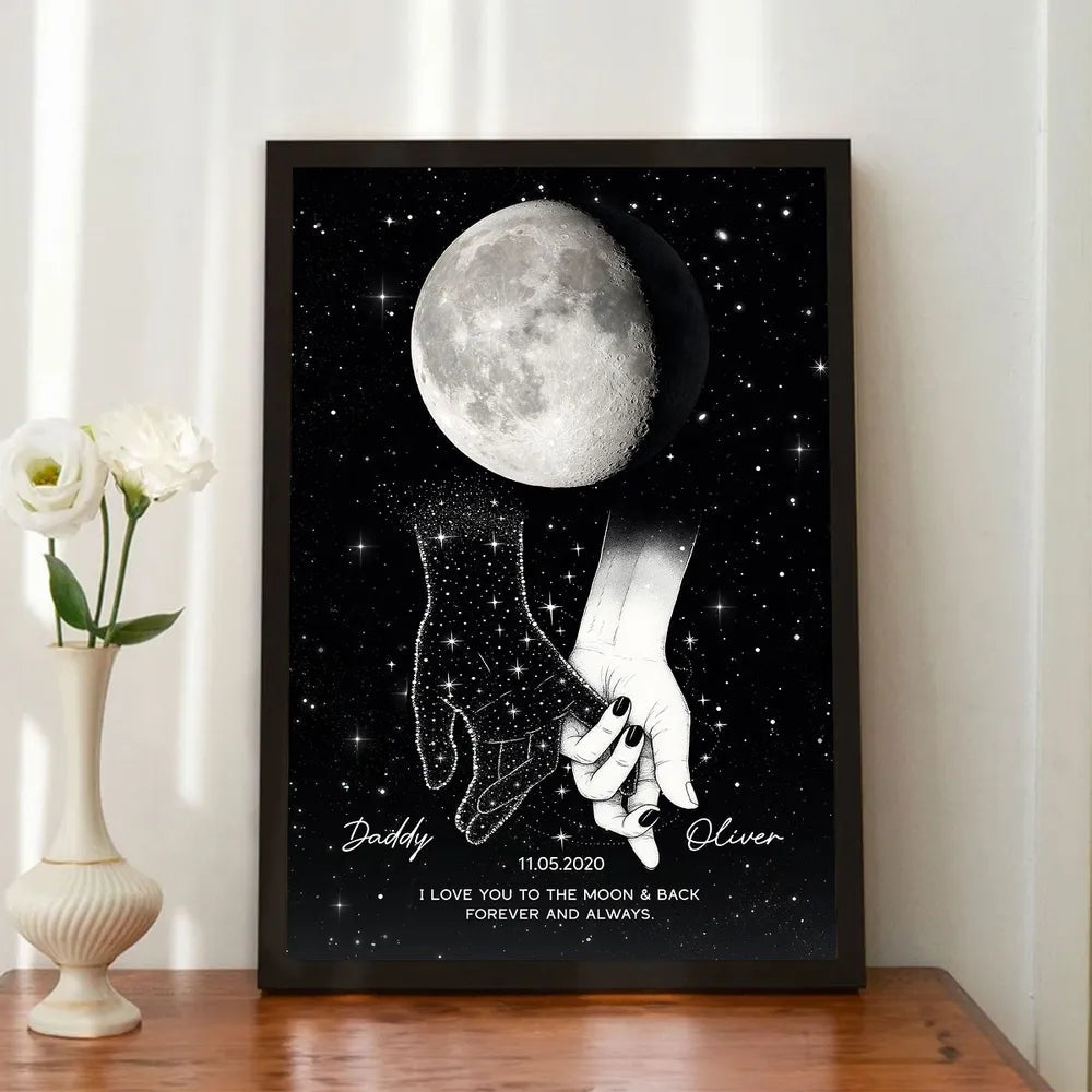 Personalized Star Map Canvas Art for Couples - Romantic Gift Poster or Canvas MagicInPrints