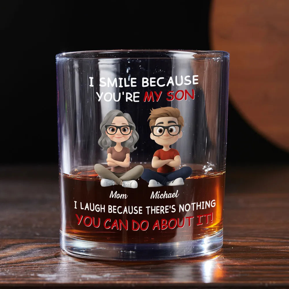 Personalized Whiskey Glass for Dad and Son - Sentimental Father's Day Gift Cup MagicInPrints
