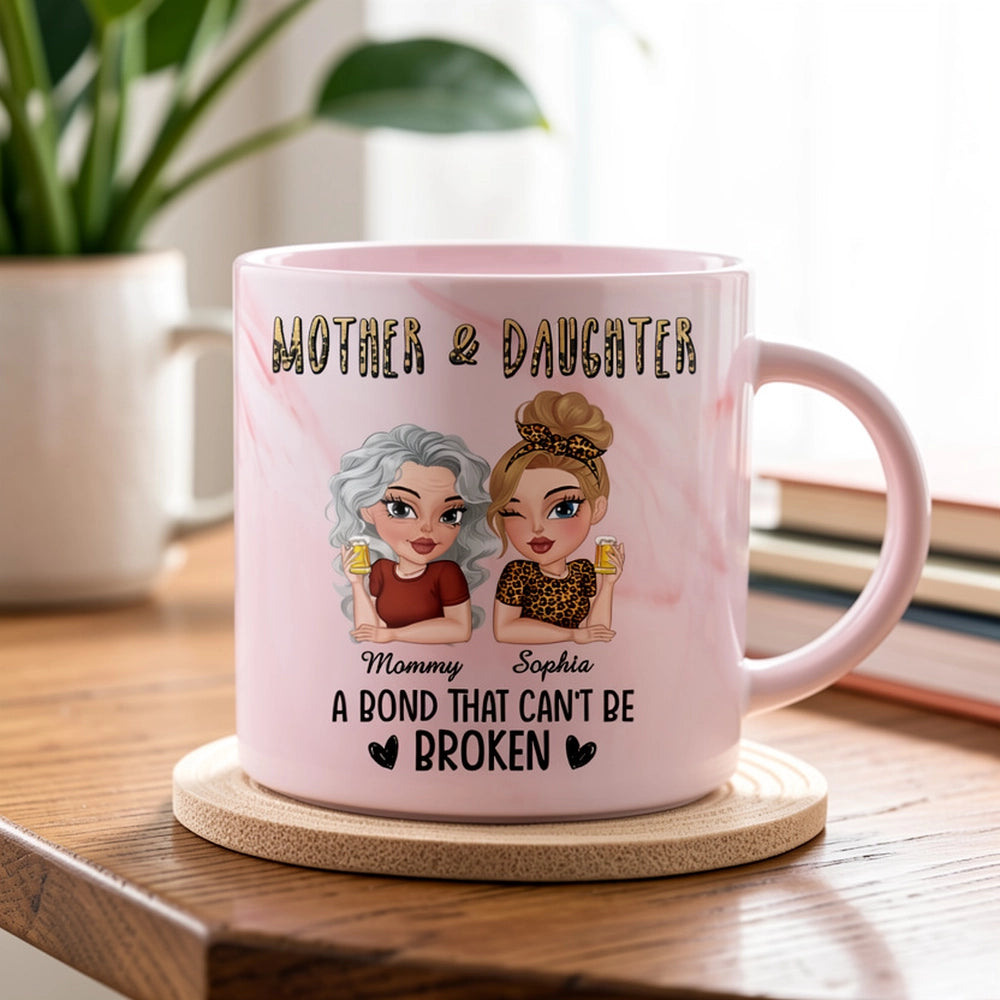 Personalized Mother & Daughter Mug - Unbreakable Bond Gift for Mom Cup MagicInPrints