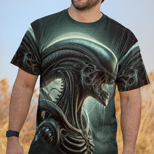 Xenomorph Lovers Graphic Tee - Alien Inspired Shirt AOP Products PopCulturePrints