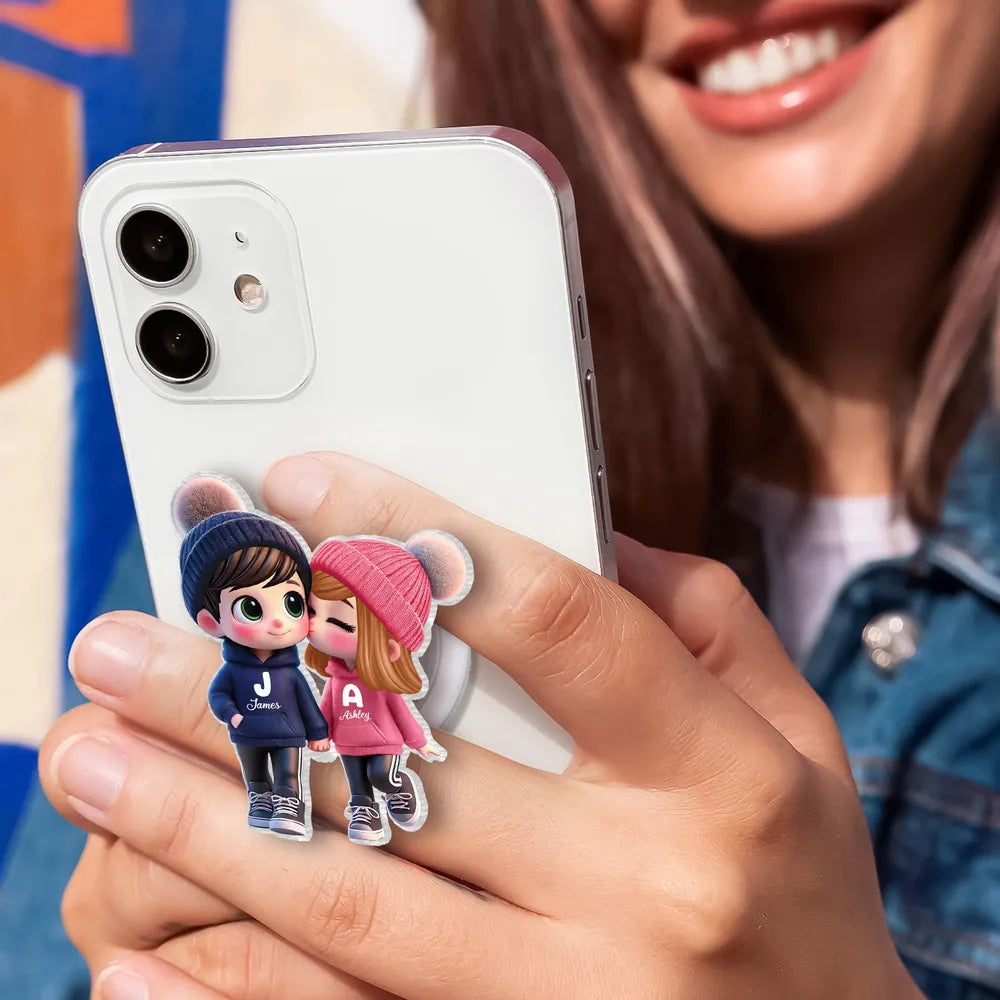 Personalized Couple Phone Case for iPhone - Cute Cartoon Design Cell Phone Accessories MagicInPrints
